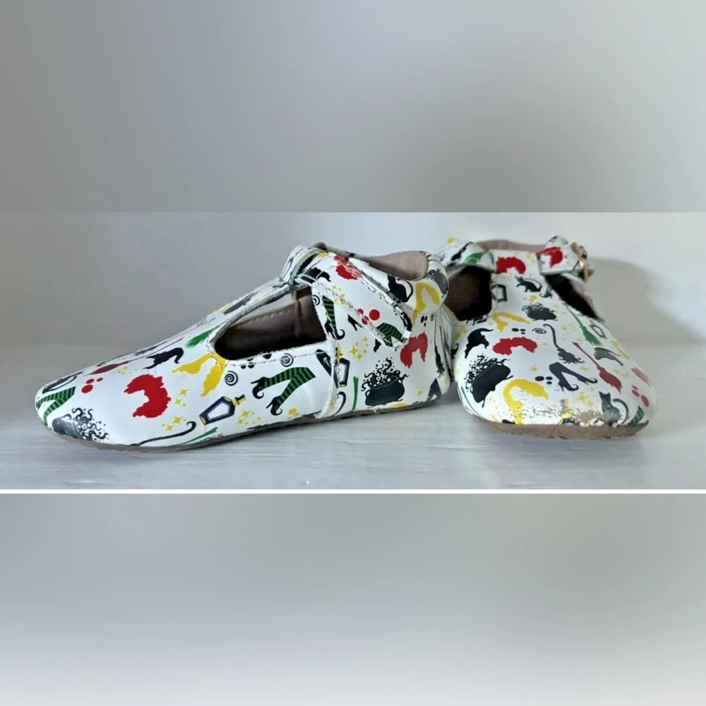 MONKEY FEET Kids Shoes Size 18-24 M Moccasin Mary Janes HOCUS POCUS Halloween